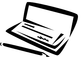 Writing a check clipart