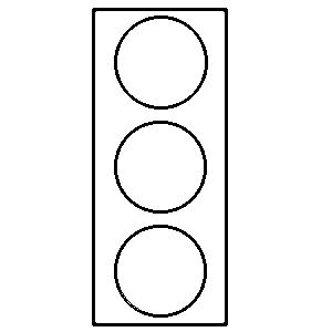 Stop Light Black And White Clipart