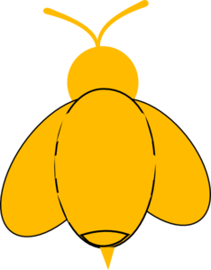 Yellow Bumble Bee Clip Art - vector clip art online ...