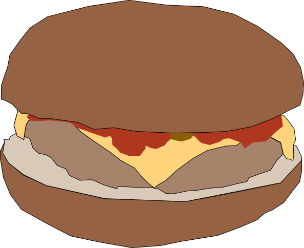 Hamburger clip art Free Vector