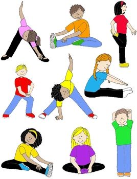 Kids fitness clipart free