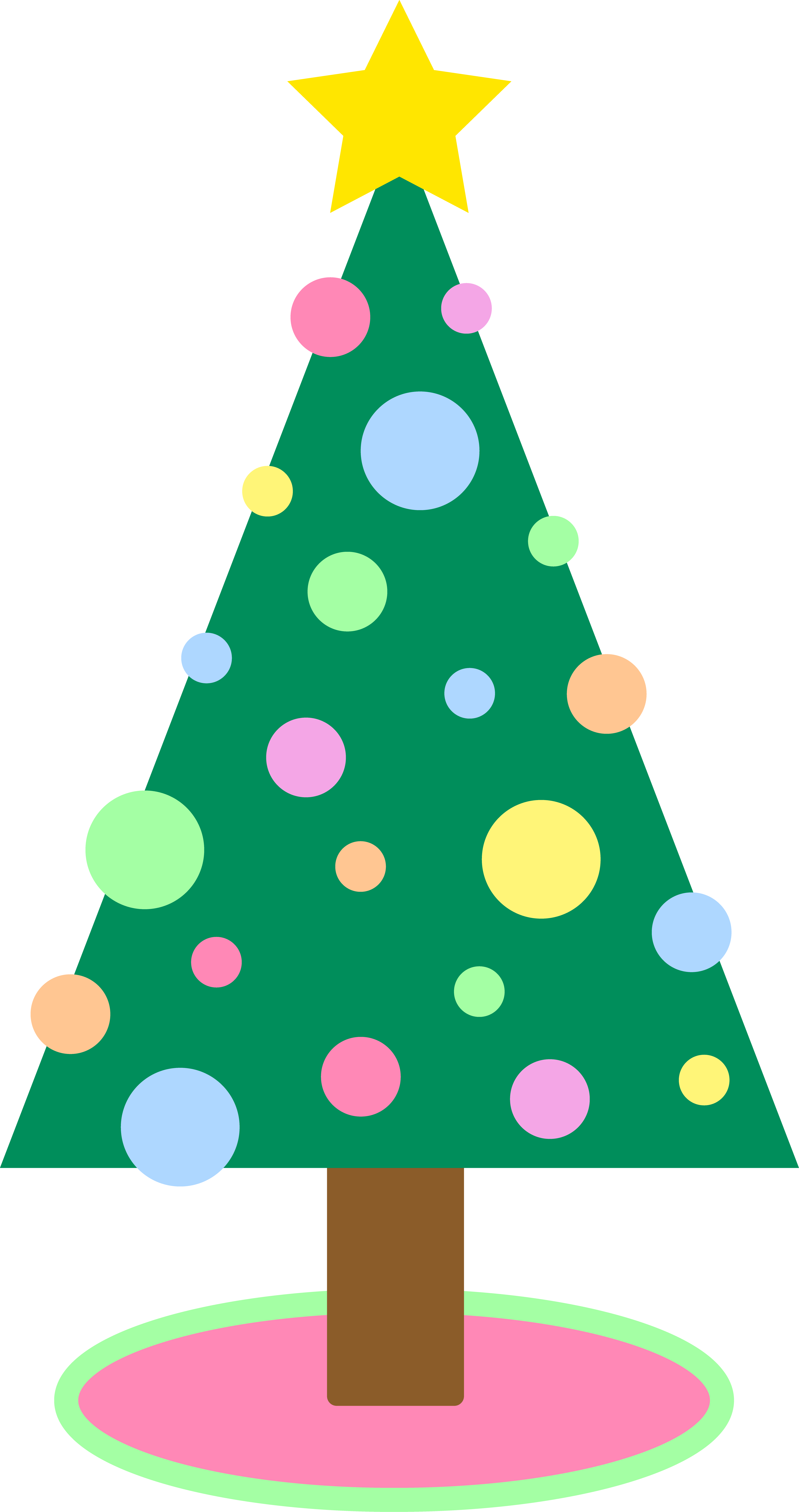 Cute tumblr christmas tree clipart
