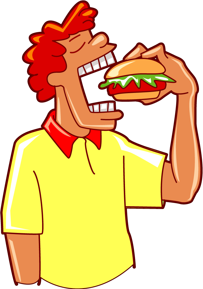 People Eating Clipart