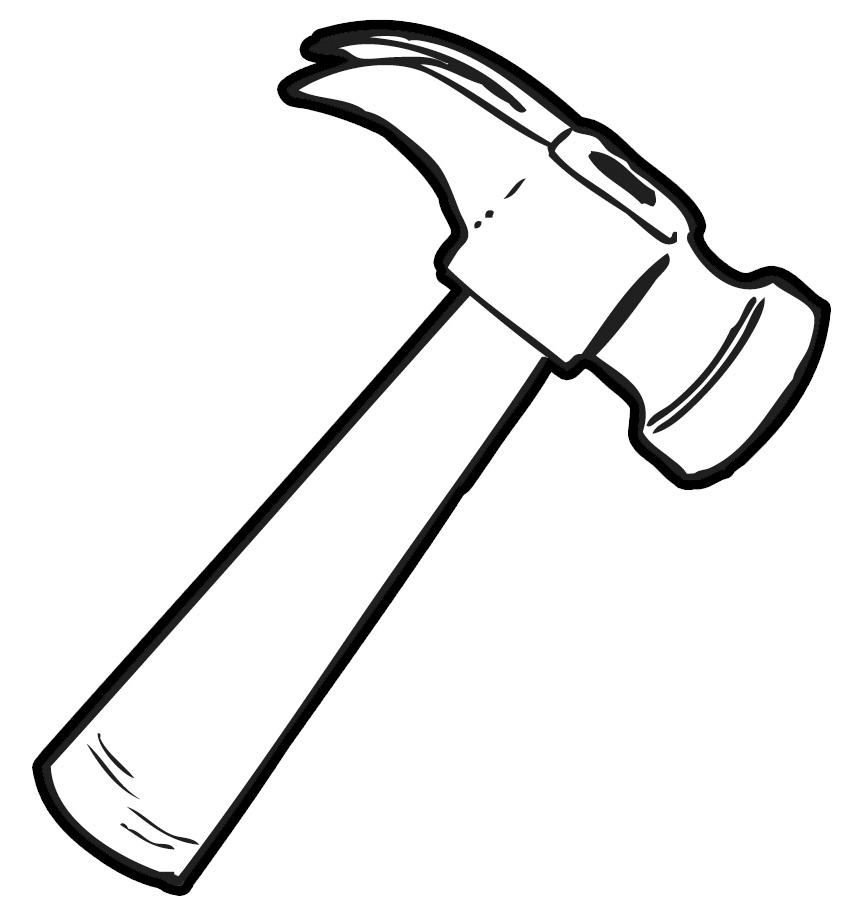 tools clip art free black and white - photo #32