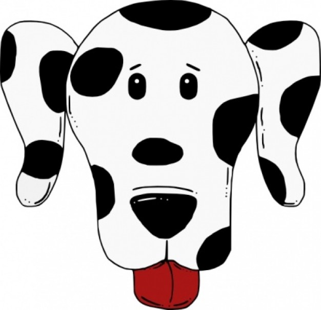 Spotty Dog clip art | Download free Vector
