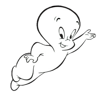 Free Casper the Friendly Ghost Cartoon Clipart - I-