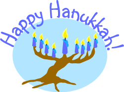 Menorah Tree Chanukiah - Hanukkah Clip Art (Free Jewish Holiday ...