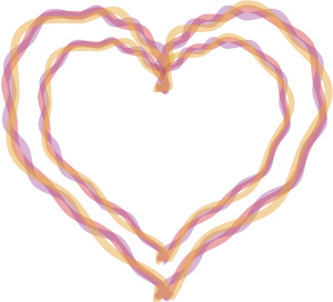 Ribbon Hearts Valentine Clip Art