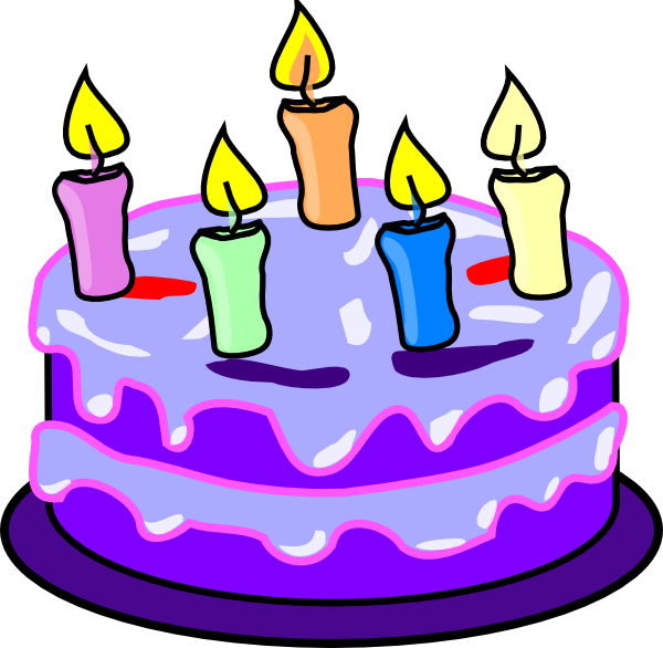 Birthday Cake clip art - vector clip art online, royalty free ...