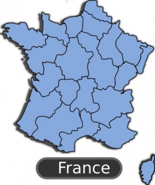 Map Of France clip art | Download free Vector