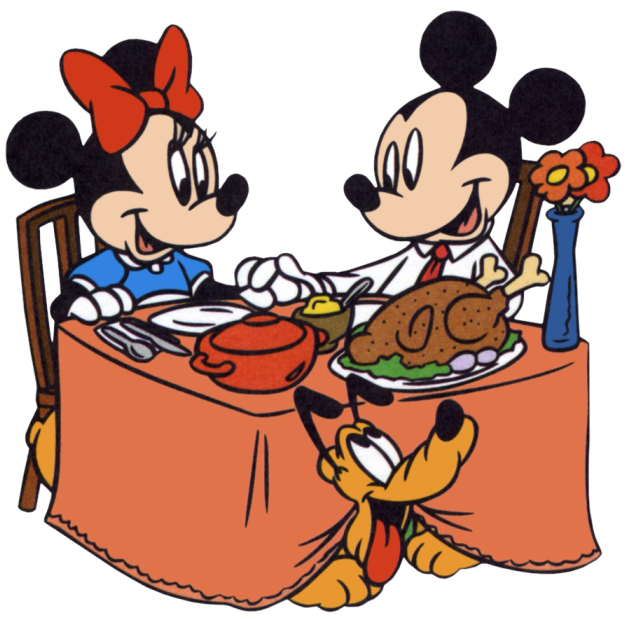 Mickey And Minnie Mouse Thanksgiving Turkey Dinner Disney ...