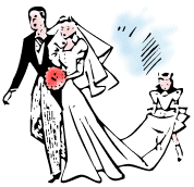 Wedding Clip Art - Clipart of Weddings, Wedding Rings, Cakes, etc.