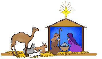 Christmas clip art of Nativity dividers and lines nativity