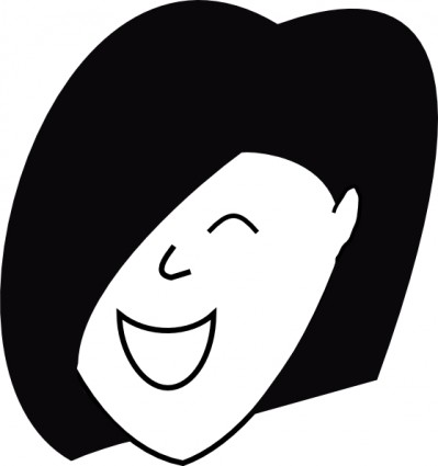 Happy Woman clip art Vector clip art - Free vector for free download