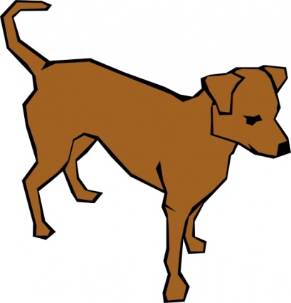 Download Dog 06 Drawn With Straight Lines clip art Vector Free