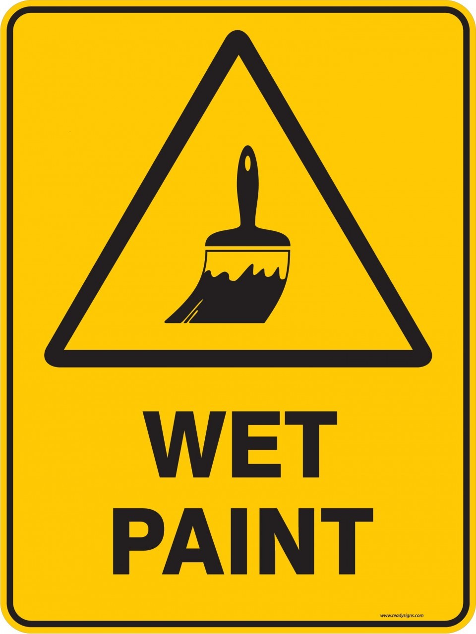 Printable Wet Paint Sign Printable World Holiday