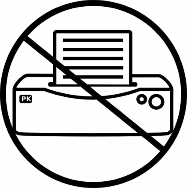 No Printer Icon clip art | Download free Vector