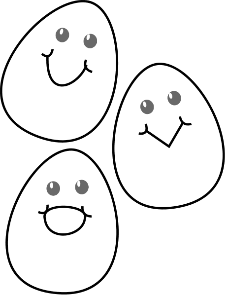 Free Black and White Easter Clipart - Public Domain Holiday/Easter ...