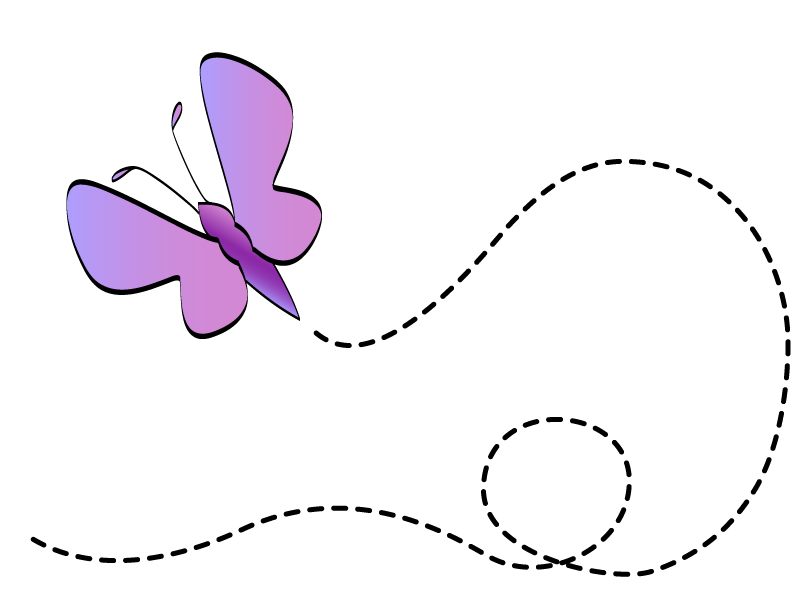 ClipArtLog » Blog Archive » Scroll Butterfly Clip Art