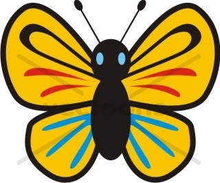 Cute Butterfly Cartoon - Butterfly - Animals - Buy Clip Art | Buy ...