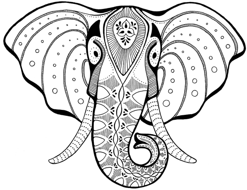 Pictures Of Elephants To Draw