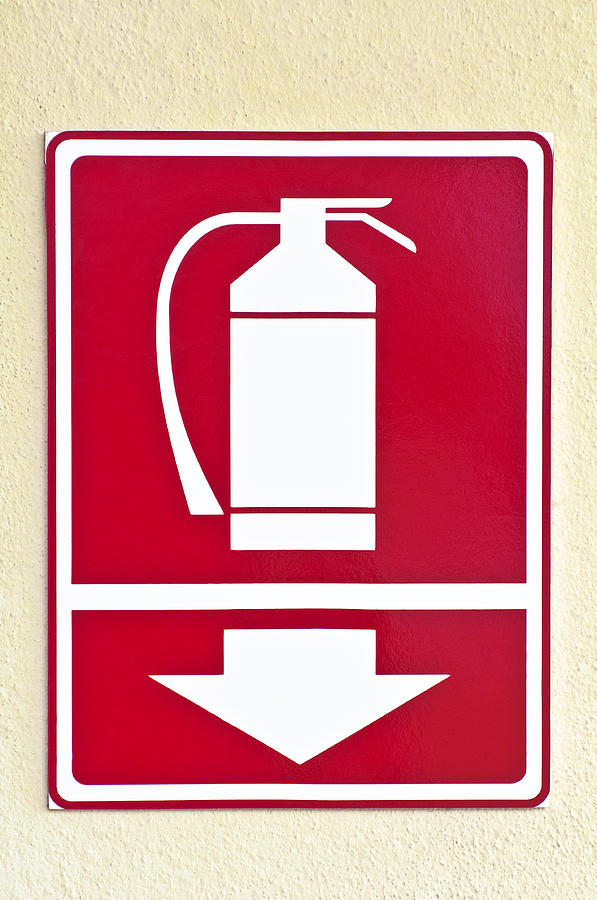 Fire Extinguisher Sign. Photograph by Fernando Barozza - Fire ...