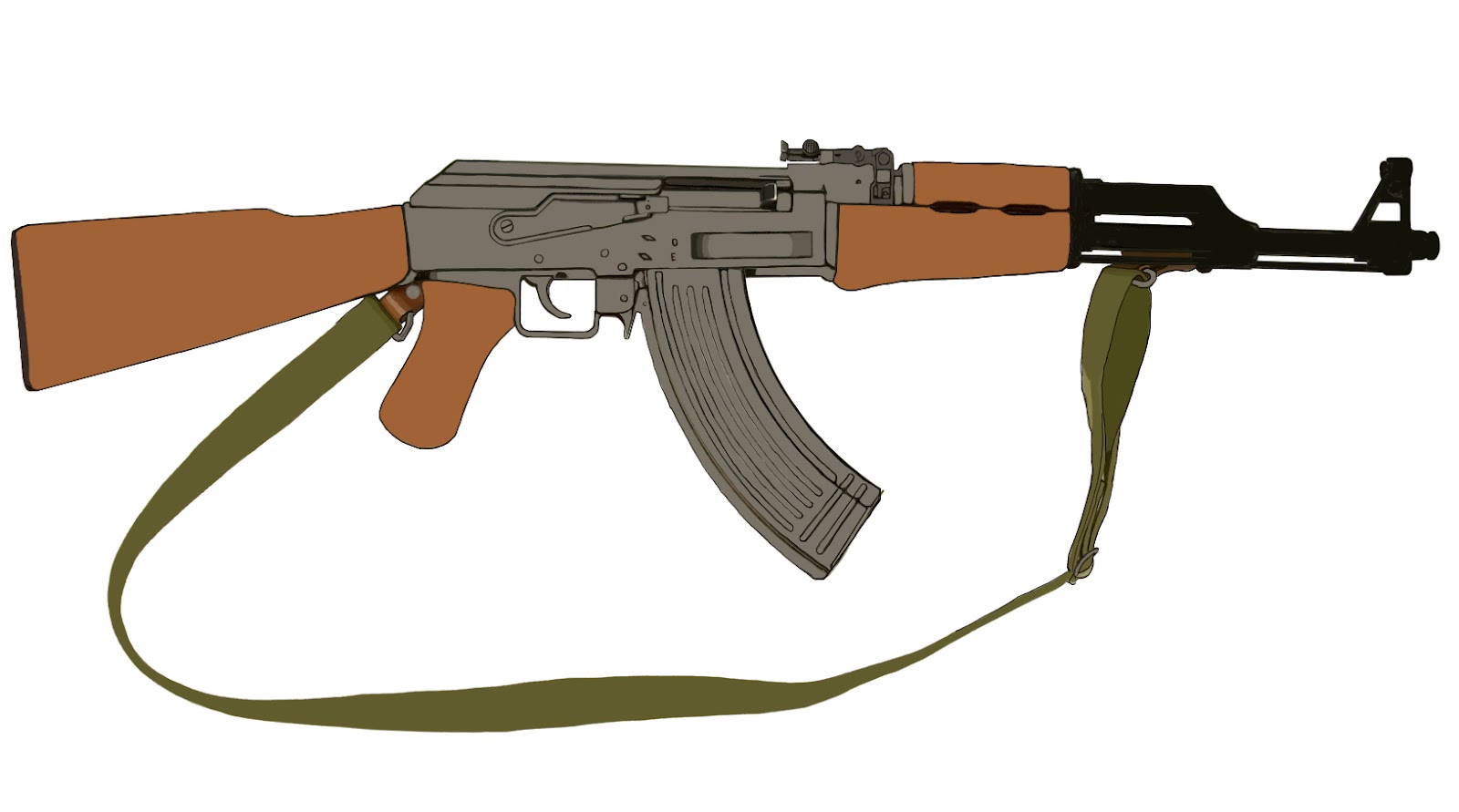 Ak 47 Bullet Drawing 75608 | DFILES