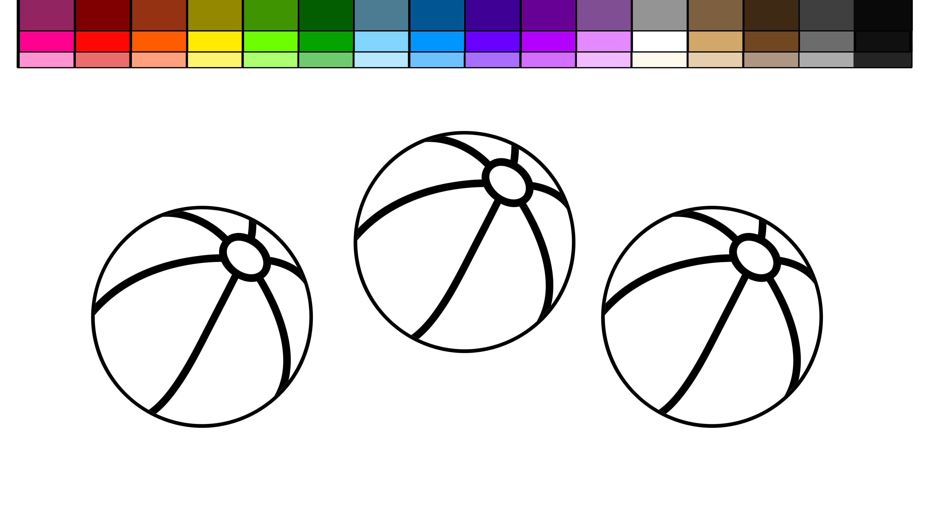Beach Ball Colouring Page ClipArt Best