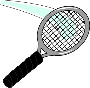 442 views Tennis Racket Silhouette Stencil And Outline Clipart
