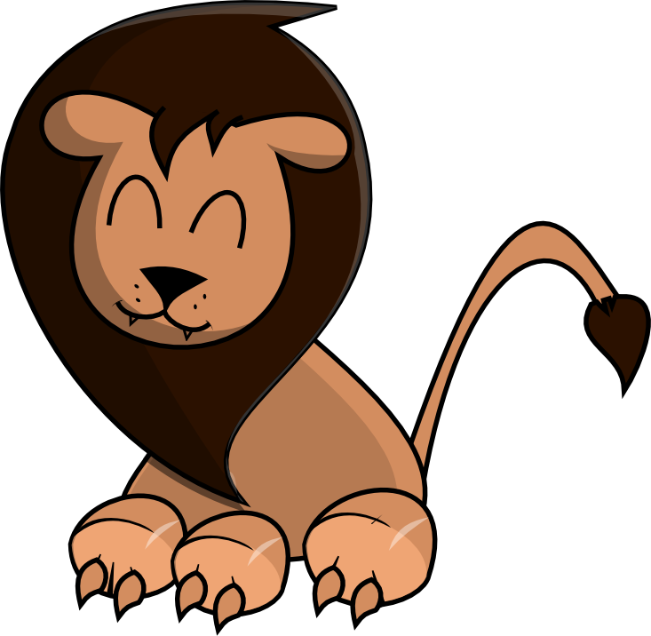 Free cartoon lion clipart