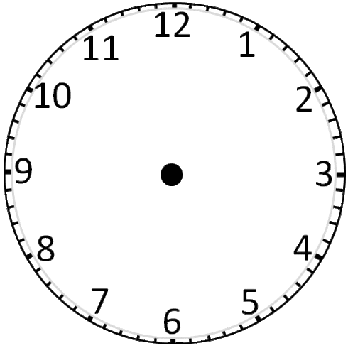 Black Analog Clock Without Hands Clipart - Free to use Clip Art ...