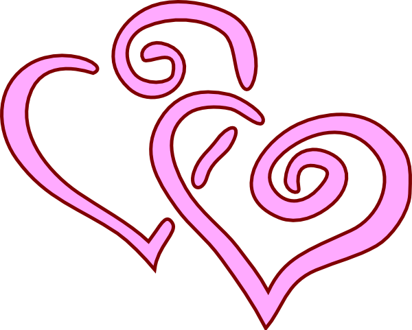 Clipart two hearts intertwined