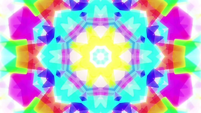 Abstract Kaleidoscope Pastel Triangles Loopable Background Footage ...