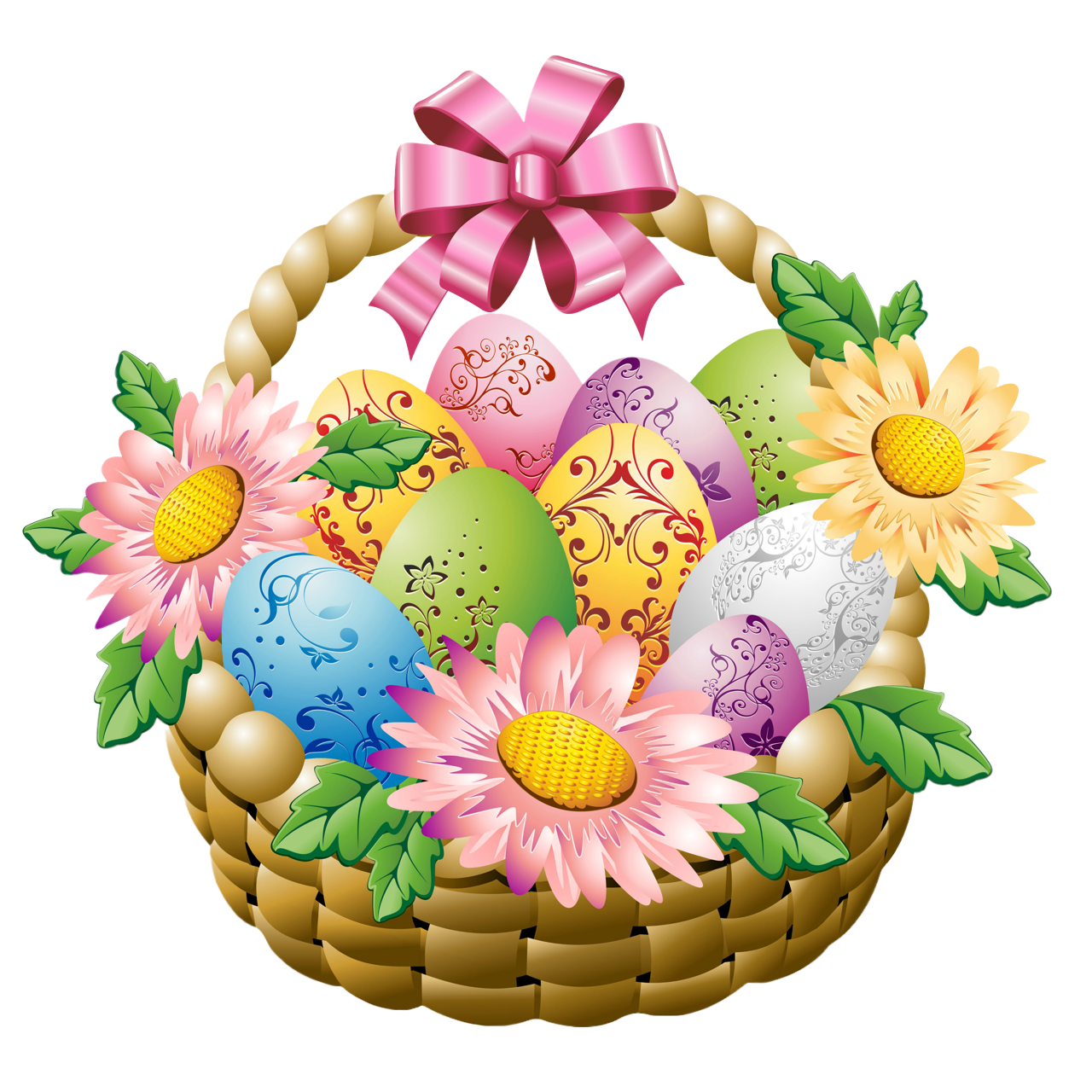 Baskets, Easter baskets and Flower