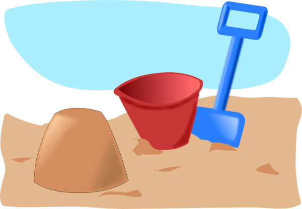 Cartoon Sand Castle Clipart