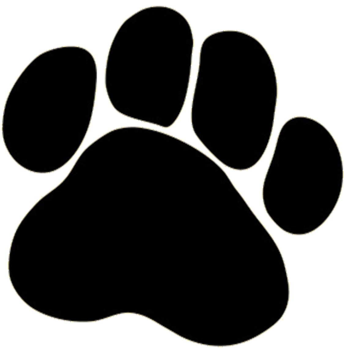 Best Photos of Dog Paw Print Stencil Clip Art - Dog Paw Print ...