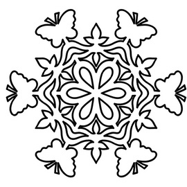 Paper snowflake templates