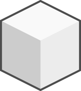 Cube Black And White Clipart