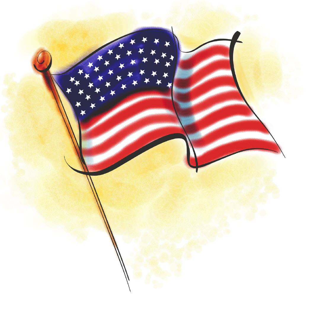 Cartoon American Flag | Free Download Clip Art | Free Clip Art ...