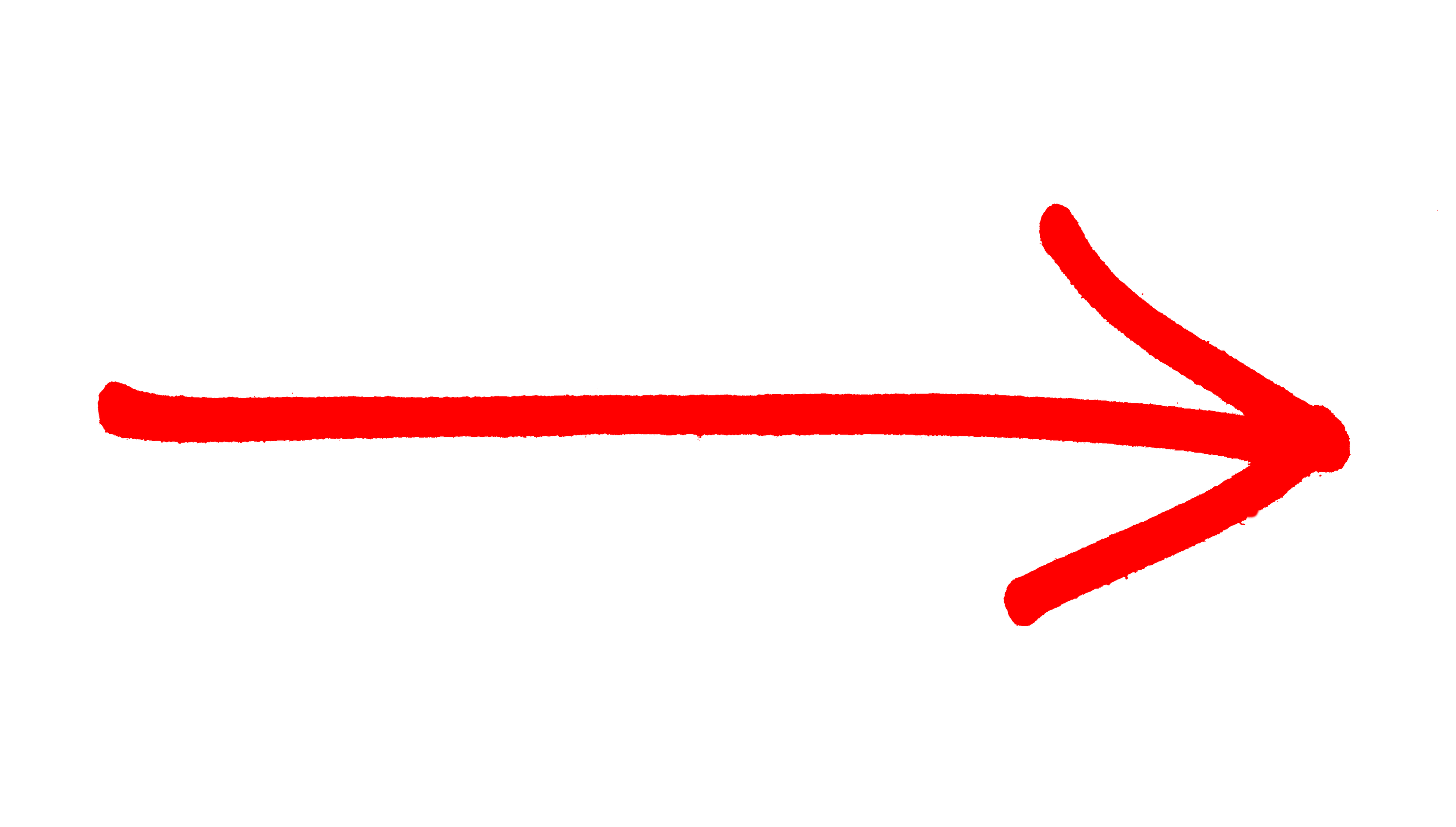 Arrow Rough Drawing Red Right transparent PNG - StickPNG