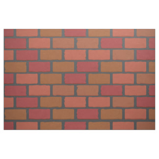 Brick Wall Fabric | Zazzle