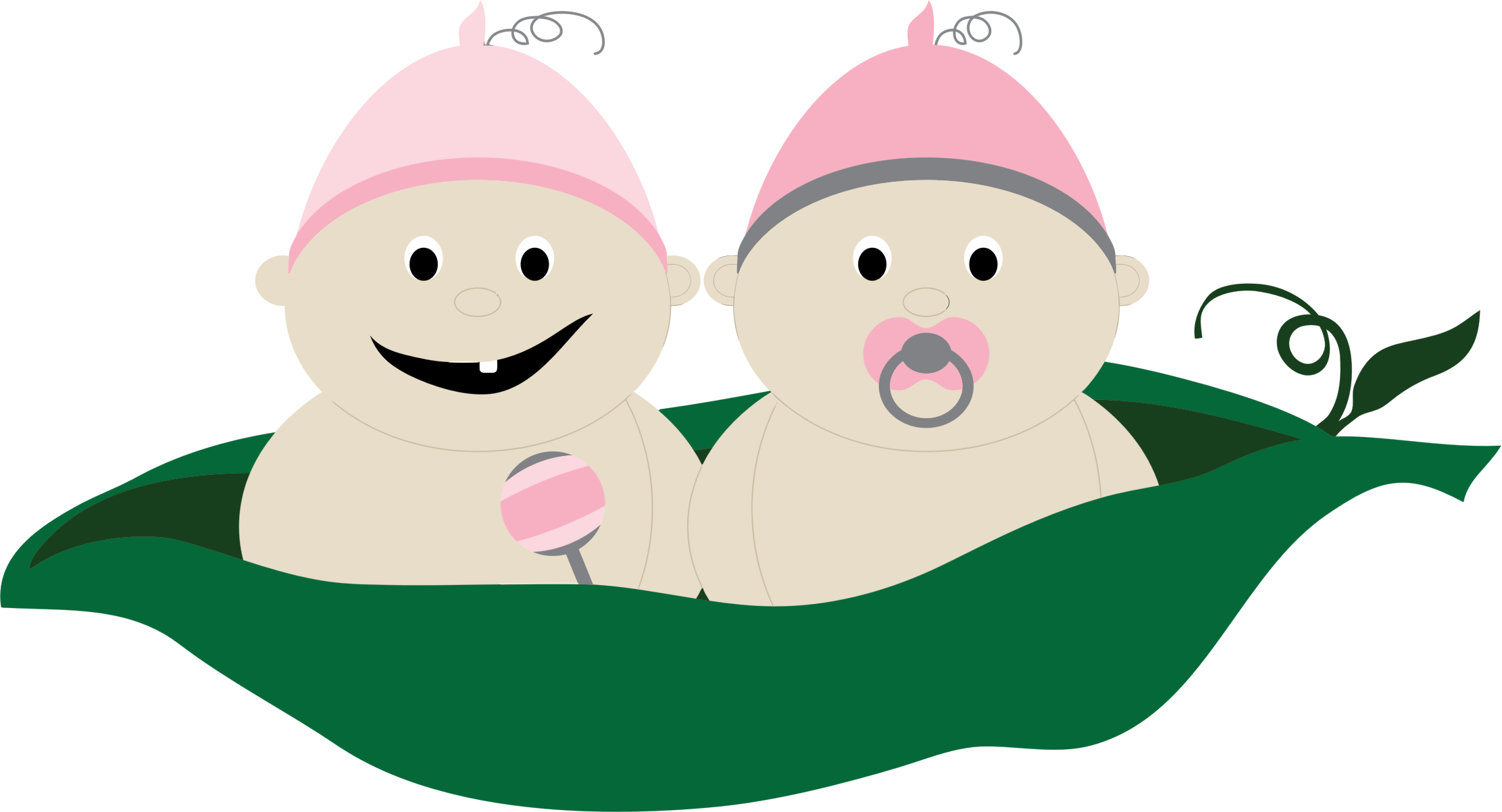 Clipart - Two Peas In A Pod