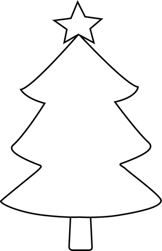 Christmas Tree Outline - ClipArt Best