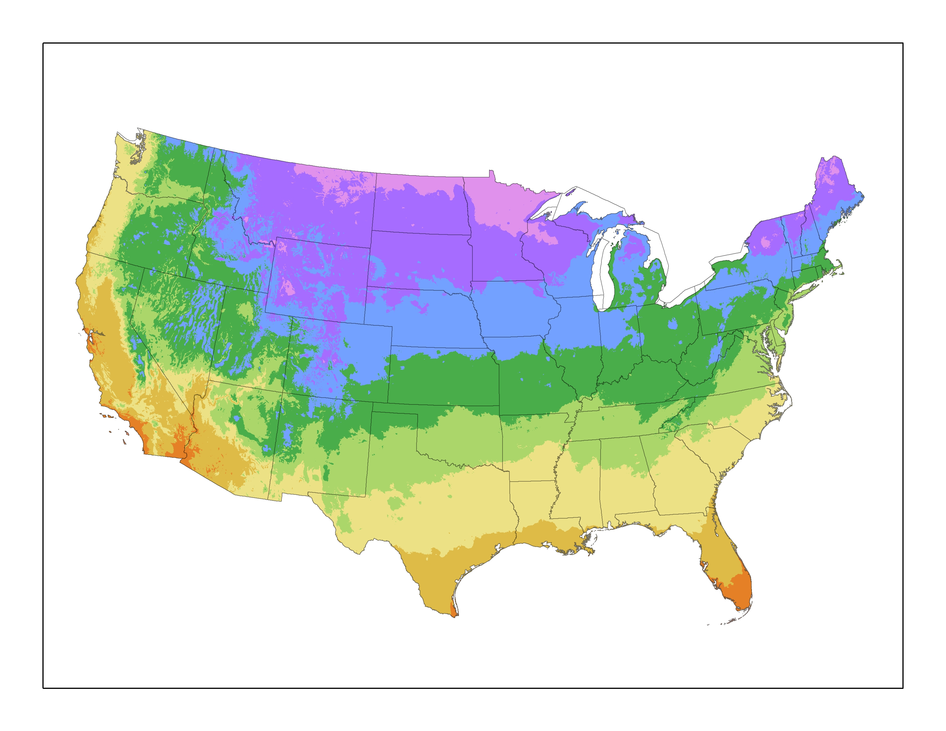 Map Downloads | USDA Plant Hardiness Zone Map