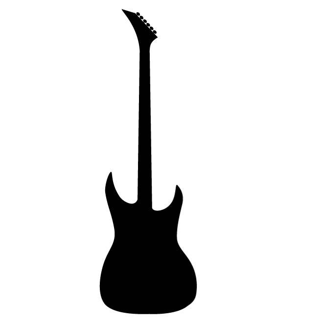 free guitar silhouette clip art - photo #25