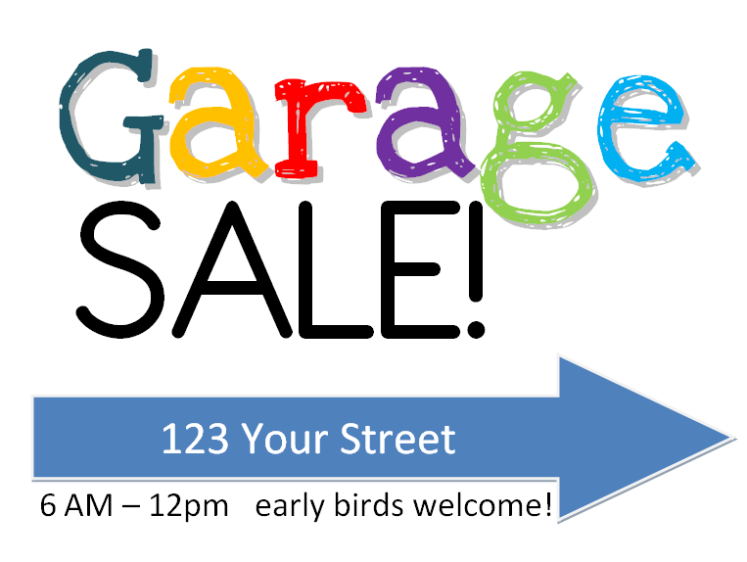 1000+ images about Garage sale fundraiser | Signs ...