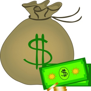 Free powerpoint money bag clipart images