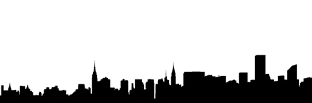 New York City Skyline Outline