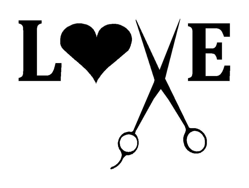 Hair salon love clipart