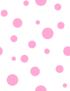 Pink and white polka dot number clipart